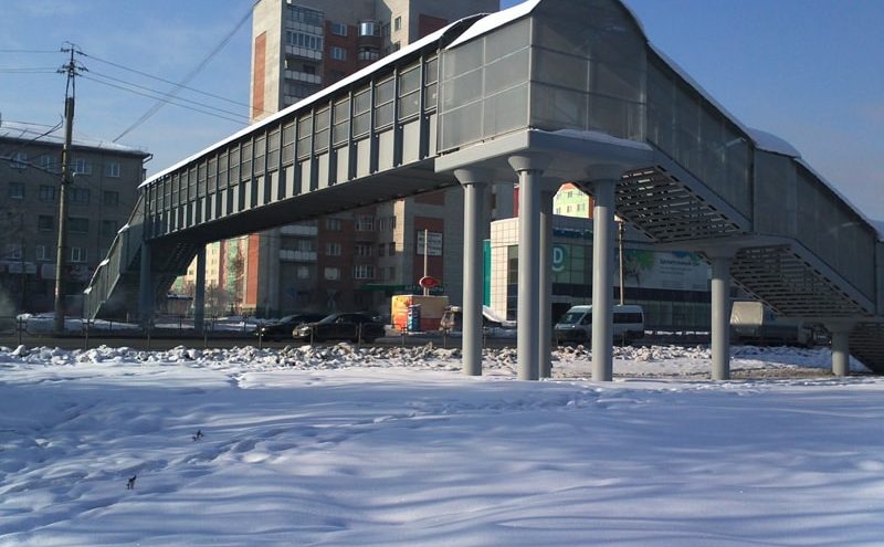 Строительство пешеходного перехода через федеральную дорогу М-52 "Чуйский тракт" в г. Бердске в Новосибирском районе