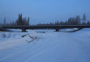 Строительство мостового перехода через р. Тангнары на км 459+180 автомобильной дороги «Вилюй» - автомобильная дорога, строящаяся от автомобильной дороги М-53 «Байкал» до Якутска