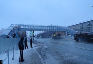 Строительство пешеходного перехода через федеральную дорогу М-52 "Чуйский тракт" в г. Бердске в Новосибирском районе