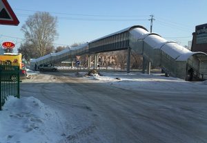 Строительство пешеходного перехода через федеральную дорогу М-52 "Чуйский тракт" в г. Бердске в Новосибирском районе