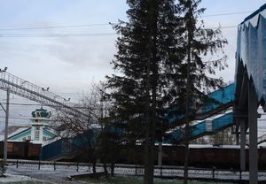 Реконструкция и строительство пешеходных мостов Западно-Сибирской железной дороги. Пешеходный мост на ст.Мошково