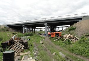 Капитальный ремонт мостов через суходол на км 164+230 и через р. Любаровка на км 168+245 автодороги М-53 «Байкал» - от Челябинска через Курган, Омск, Новосибирск, Кемерово, Улан-Удэ до Читы, Кемеровская область.