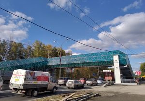 Строительство надземного пешеходного перехода на км 31 автомобильной дороги Р-256 «Чуйский тракт» Новосибирск – Барнаул – Горно-Алтайск – граница с Монголией, Новосибирская область.
