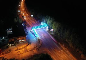 Строительство надземного пешеходного перехода на км 31 автомобильной дороги Р-256 «Чуйский тракт» Новосибирск – Барнаул – Горно-Алтайск – граница с Монголией, Новосибирская область.