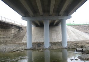 Строительство моста через р.Искитимка в г.Юрге, Кемеровская область