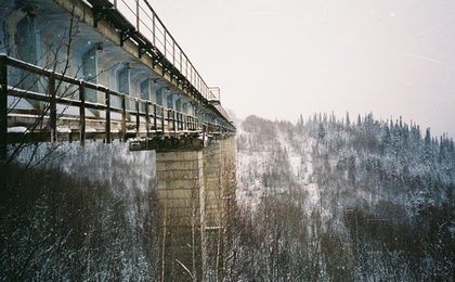 Капитальный ремонт моста на 160 км ПК 2 линии Красная Сопка - Кия-Шалтырь Красноярской железной дороги
