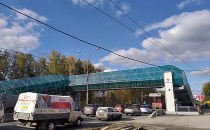 Строительство надземного пешеходного перехода на км 31 автомобильной дороги Р-256 «Чуйский тракт» Новосибирск – Барнаул – Горно-Алтайск – граница с Монголией, Новосибирская область.